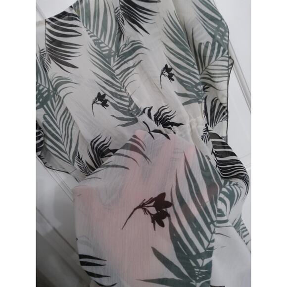 $Women's palm leaf swim/beach cover. Hawaii. Vacay. Sheer. Flowy Romantic - Picture 6 of 6